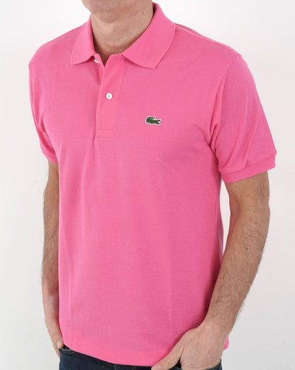 Lacoste – Klassisches Poloshirt in Pink
