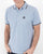 Trojan Jacquard Trim Polo Shirt Sky