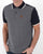 Trojan Geometrical Panel Polo Shirt Navy