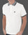 Trojan Chequerboard Trim Polo Shirt Ecru