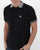 Trojan Chequerboard Trim Polo Shirt Black