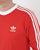 Adidas Originals 3 Stripes LS T Shirt Vivid Red