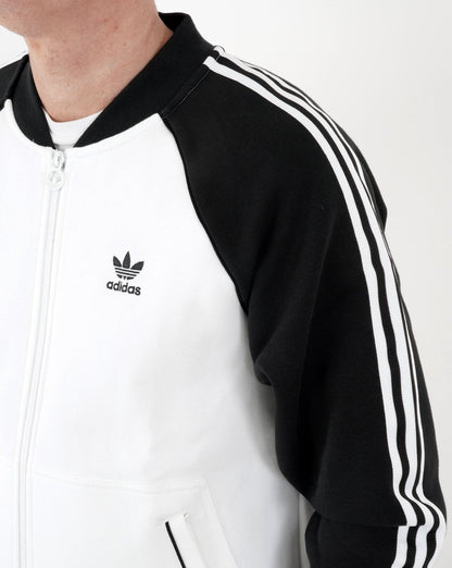 Adidas Originals Superstar Fleece-Trainingsjacke Weiß/Schwarz