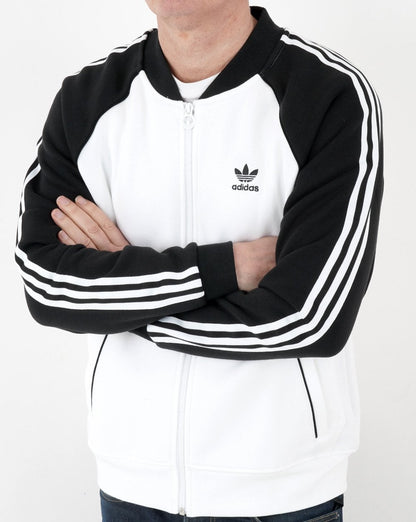 Adidas Originals Superstar Fleece-Trainingsjacke Weiß/Schwarz