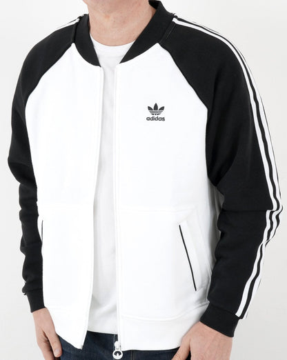 Adidas Originals Superstar Fleece-Trainingsjacke Weiß/Schwarz