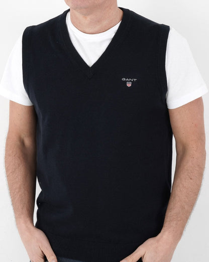 Gant Tanktop mit V-Ausschnitt, Marineblau