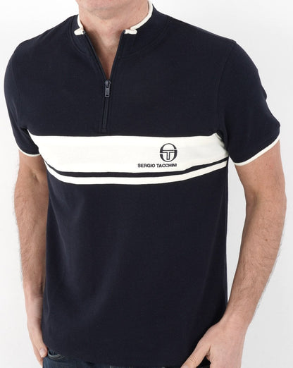 Sergio Tacchini Masters 1/4 Zip Polo Navy