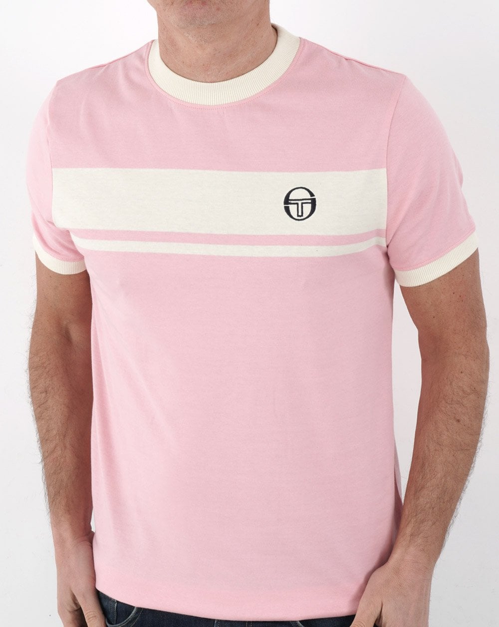 Sergio Tacchini Masters T-Shirt Rosa/Creme