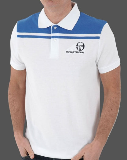Sergio Tacchini New Young Line Poloshirt Weiß/Blau