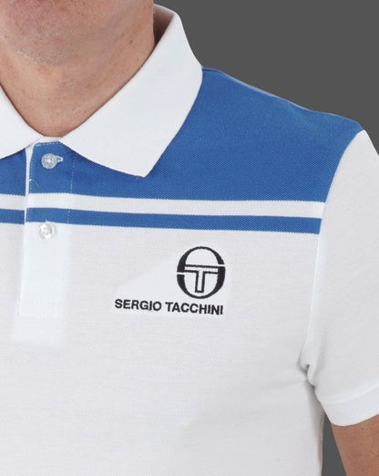 Sergio Tacchini New Young Line Poloshirt Weiß/Blau