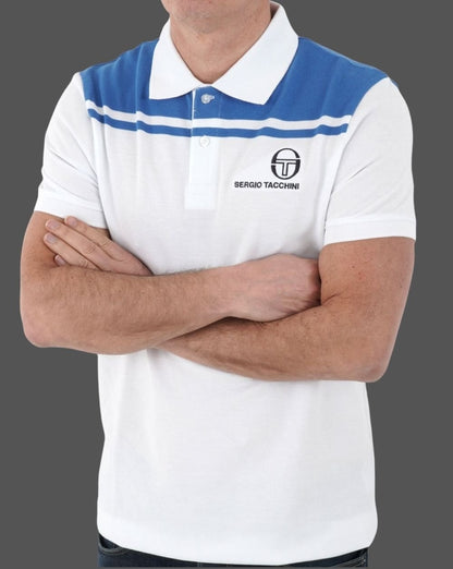 Sergio Tacchini New Young Line Poloshirt Weiß/Blau