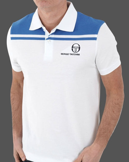 Sergio Tacchini New Young Line Poloshirt Weiß/Blau