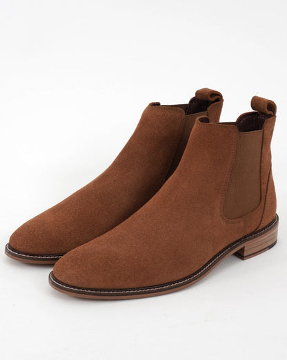London Brogues – Chelsea-Boots aus Wildleder in Hellbraun