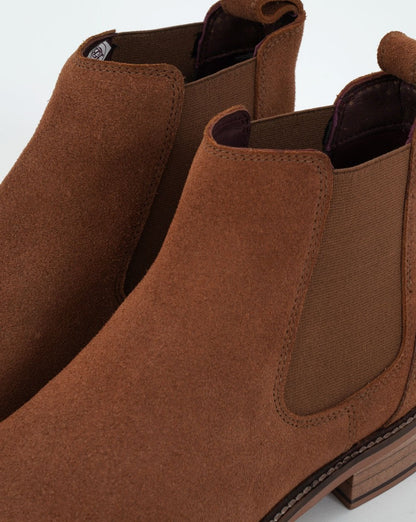 London Brogues – Chelsea-Boots aus Wildleder in Hellbraun
