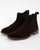London Brogues Suede Chelsea Boot in Brown