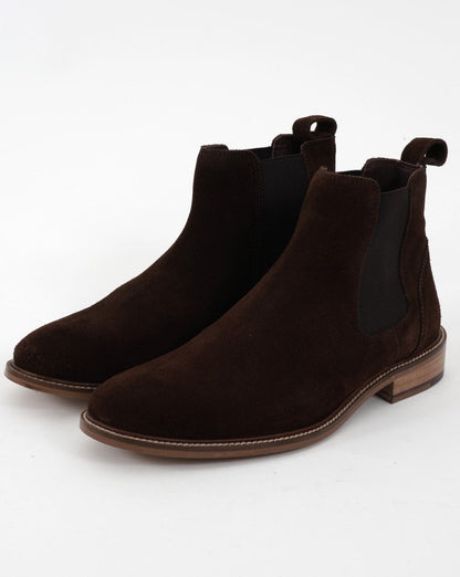 London Brogues – Chelsea-Stiefel aus braunem Wildleder