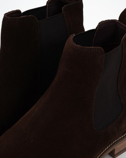 London Brogues – Chelsea-Stiefel aus braunem Wildleder