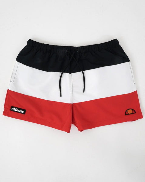 Ellesse Cielo Swim Shorts Black/White/Red
