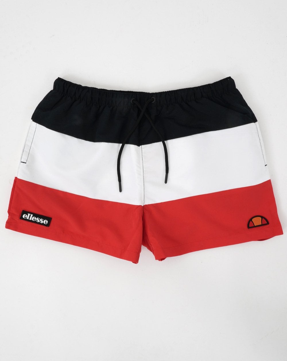 Ellesse Cielo Badeshorts Schwarz/Weiß/Rot