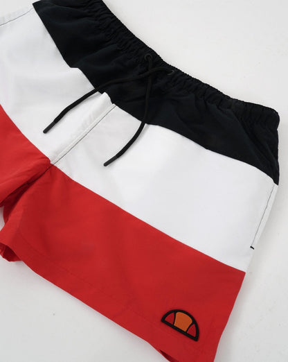 Ellesse Cielo Badeshorts Schwarz/Weiß/Rot