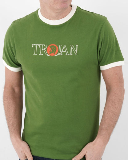 Trojan Outline Logo T-Shirt Grün