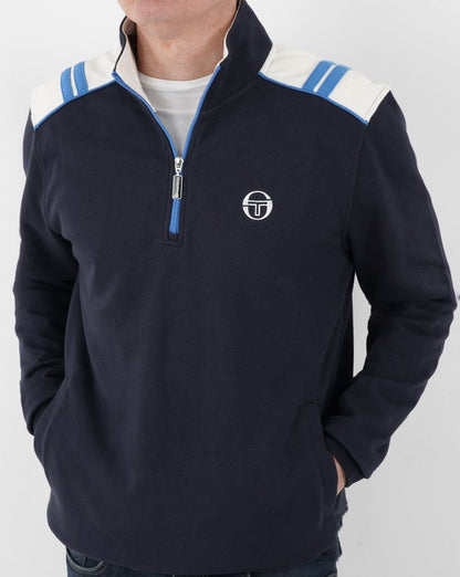 Sergio Tacchini Rosso 1/4 Zip Sweat Navy