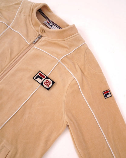 Fila Vintage Tusk Pro Badge Trainingsjacke in Butterscotch