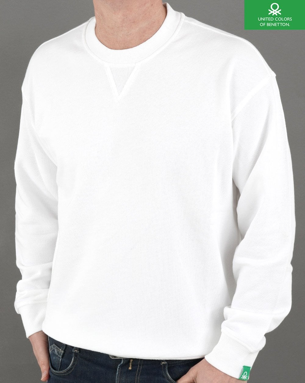 Benetton Sweatshirt Weiß
