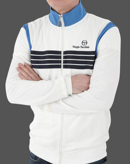 Sergio Tacchini Orlando Track Top Weiß/Blau/Marineblau