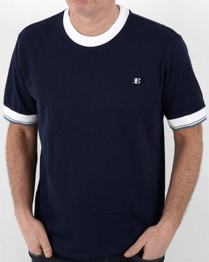 Ben Sherman Ringer T-Shirt Marineblau