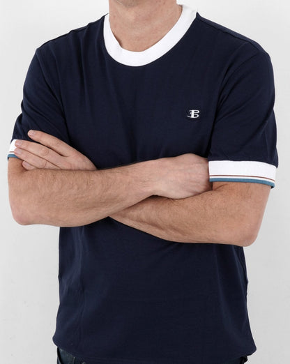 Ben Sherman Ringer T-Shirt Marineblau