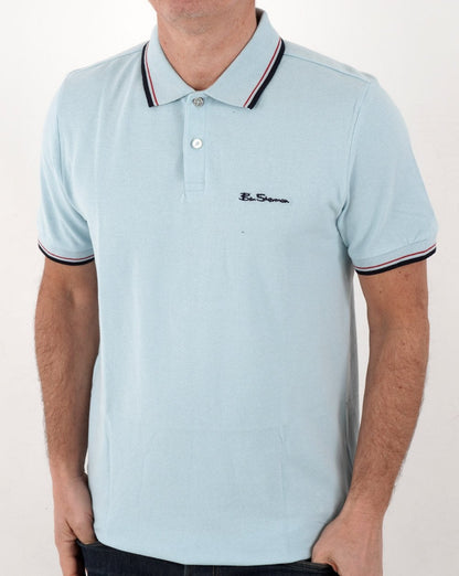 Ben Sherman Poloshirt Himmelblau