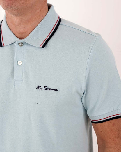 Ben Sherman Poloshirt Himmelblau