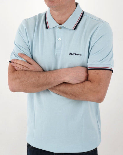 Ben Sherman Poloshirt Himmelblau