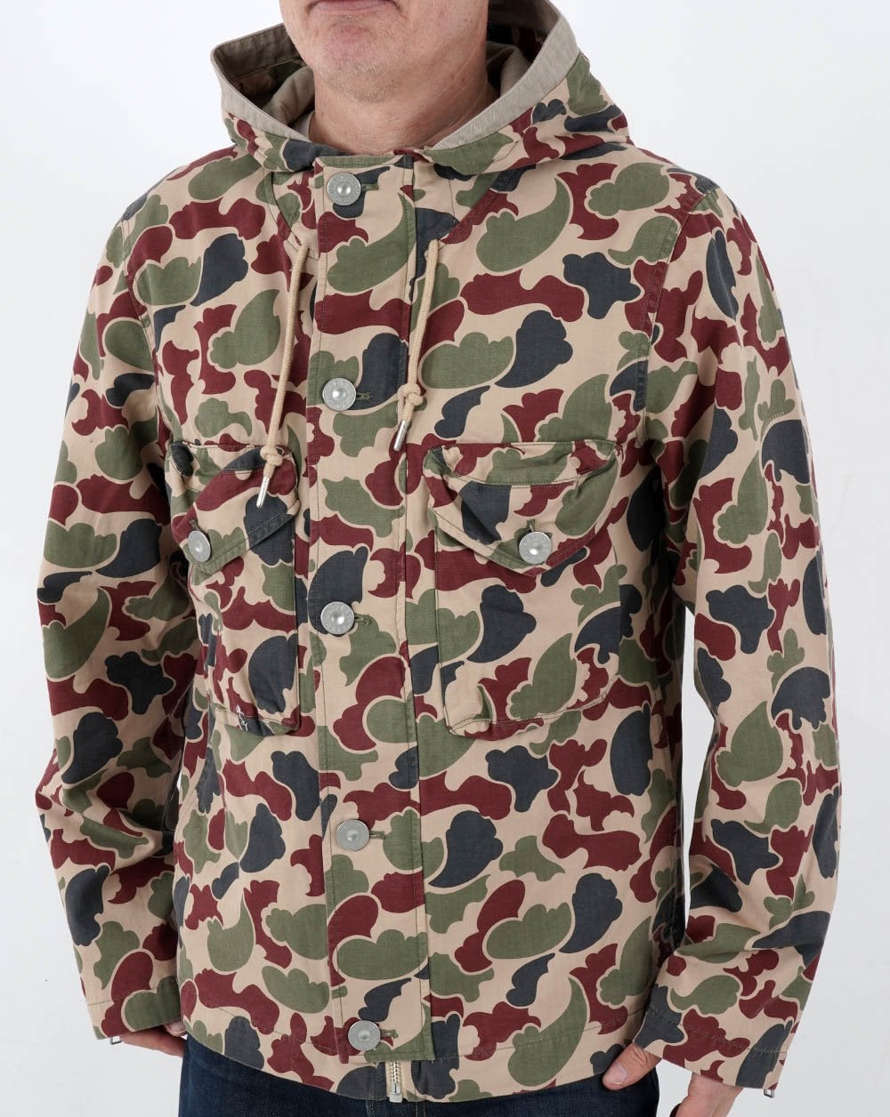 Pretty Green – Miles – Kurze Camouflage-Jacke, mehrfarbig