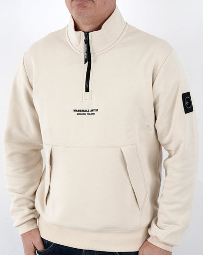 Marshall Artist – Siren – Sweatshirt mit 1/4-Reißverschluss in Hellstein