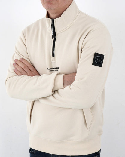Marshall Artist – Siren – Sweatshirt mit 1/4-Reißverschluss in Hellstein