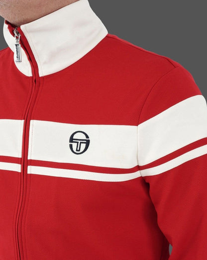 Sergio Tacchini Capomasters Trainingsjacke Rot/Off-White