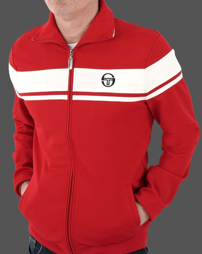 Sergio Tacchini Capomasters Trainingsjacke Rot/Off-White