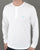 Pretty Green Poplin Grandad LS T-shirt White