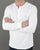Pretty Green Poplin Grandad LS T-shirt White