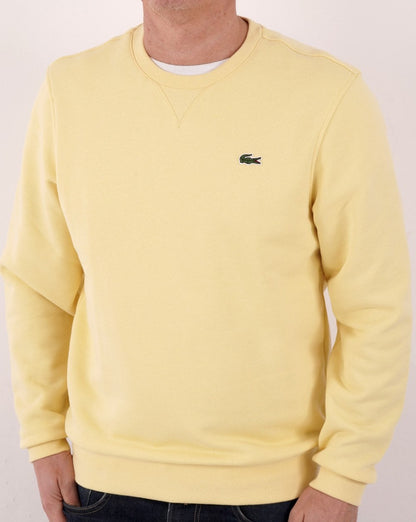 Lacoste Rundhals-Sweatshirt Gelb