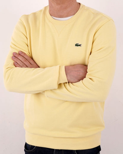 Lacoste Rundhals-Sweatshirt Gelb