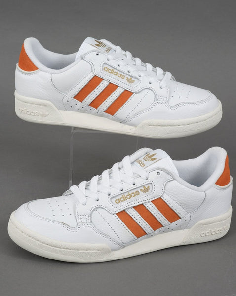 Adidas Continental 80 Stripes Trainers White/Orange