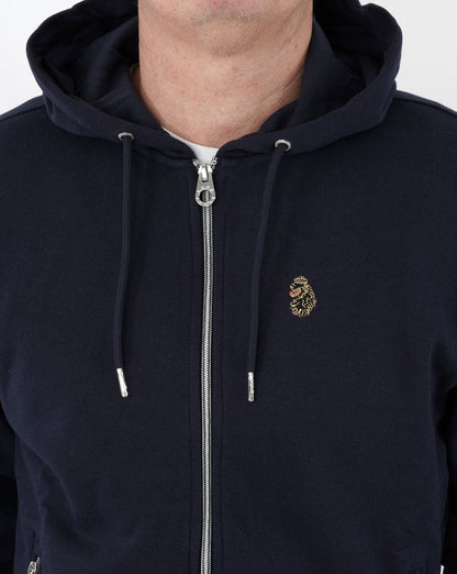 Luke Berlin Full Zip Hoody Dunkelmarine