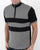 Trojan Chequerboard Zip Polo Black