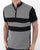 Trojan Chequerboard Zip Polo Black