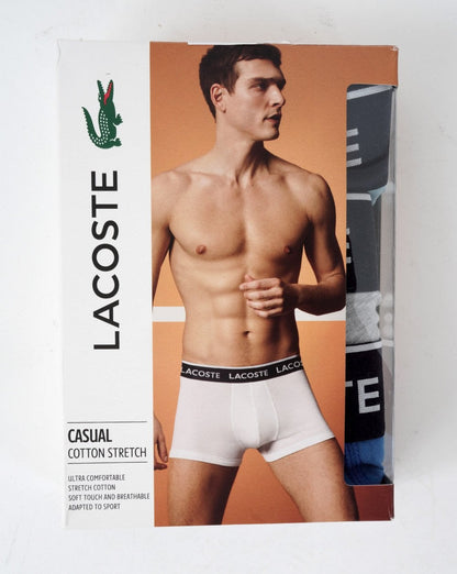 Lacoste – Dreierpack Boxershorts Himmelblau/Grau/Französischblau