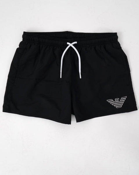 Emporio Armani Eagle Swim Shorts Black