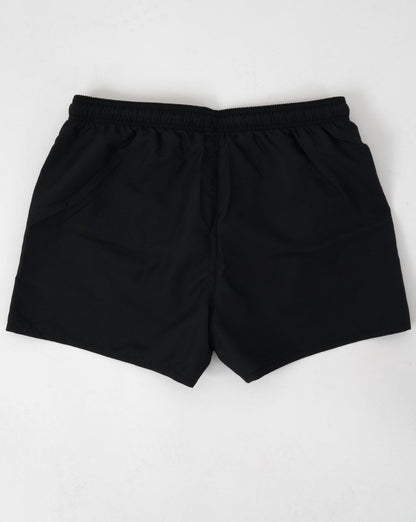 Emporio Armani Badeshorts mit Adler-Motiv in Schwarz